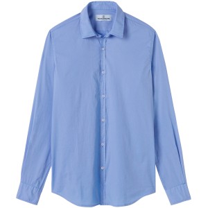 VARDY - Casual cotton-voile shirt, ocean blue 