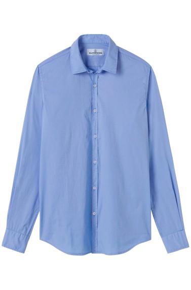 VARDY - Casual cotton-voile shirt, ocean blue 