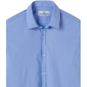 VARDY - Casual plain cotton voile shirt, ocean