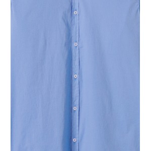 VARDY - Chemise en voile de coton unie décontractée, océan