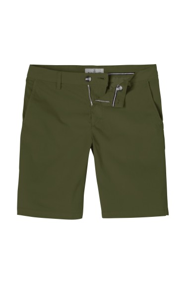 TEXAS - Bermuda chino slim uni, kaki