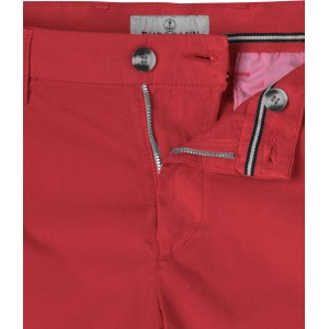 TEXAS - Bermuda chino slim uni, rouge