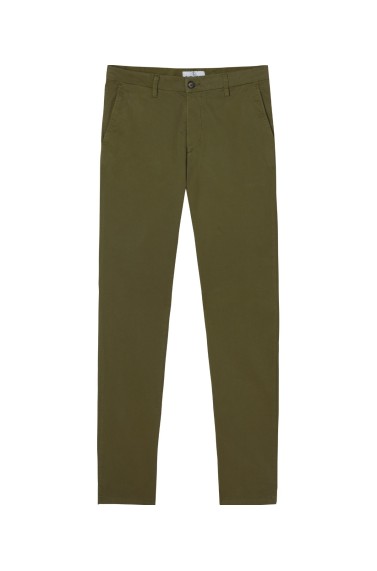 FLASH - Slim fit cotton chinos trousers, khaki