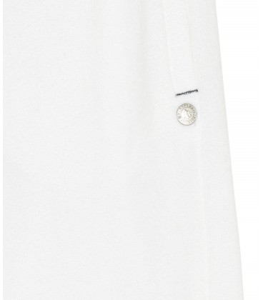 WHITE SPONGE JOGGING SHORTS NOAH