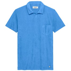 TOWELLING POLO MITCH OCEAN BLUE