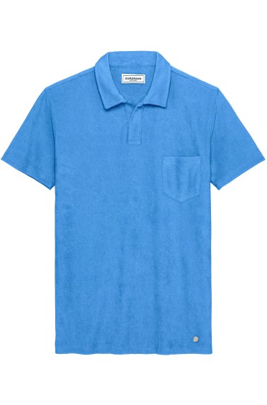 POLO TISSU EPONGE MITCH BLEU OCEAN