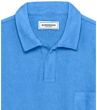 POLO TISSU EPONGE MITCH BLEU OCEAN