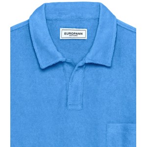 TOWELLING POLO MITCH OCEAN BLUE