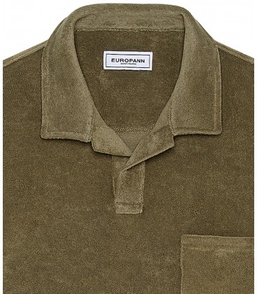 POLO TISSU EPONGE MITCH kaki