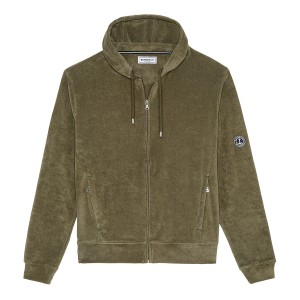Veste capuche sacha éponge kaki