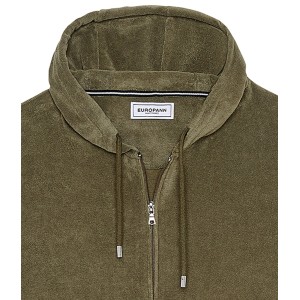 Veste capuche sacha éponge kaki