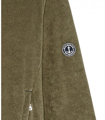 Veste capuche sacha éponge kaki