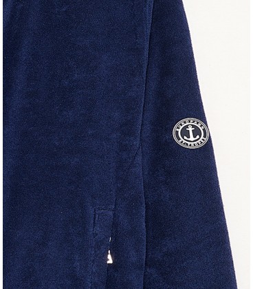 Veste capuche sacha éponge marine