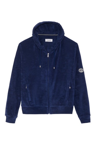 COTTON HOODIE SACHA NAVY BLUE