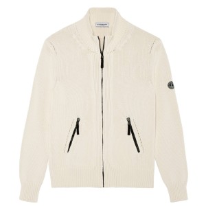 ALLEN CARDIGAN ZIPPÉ IVOIRE
