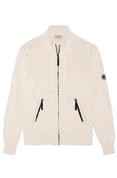 IVORY ALLEN ZIPPED CARDIGAN