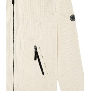 ALLEN CARDIGAN ZIPPÉ IVOIRE